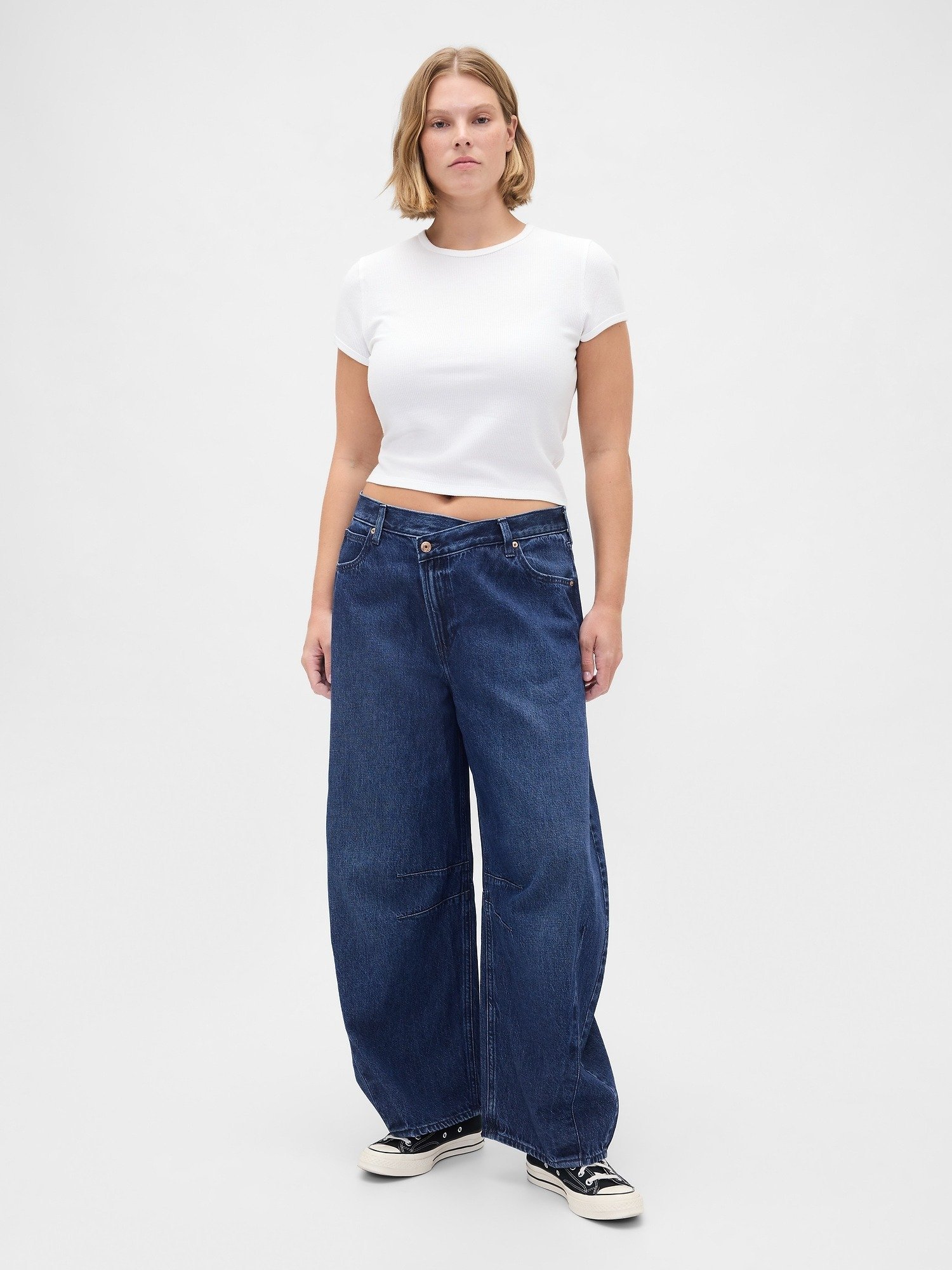 GAP HORSESHOE HUTTON CROSSOVER - Jeans dalla vestibilità comoda - lavaggio scuro