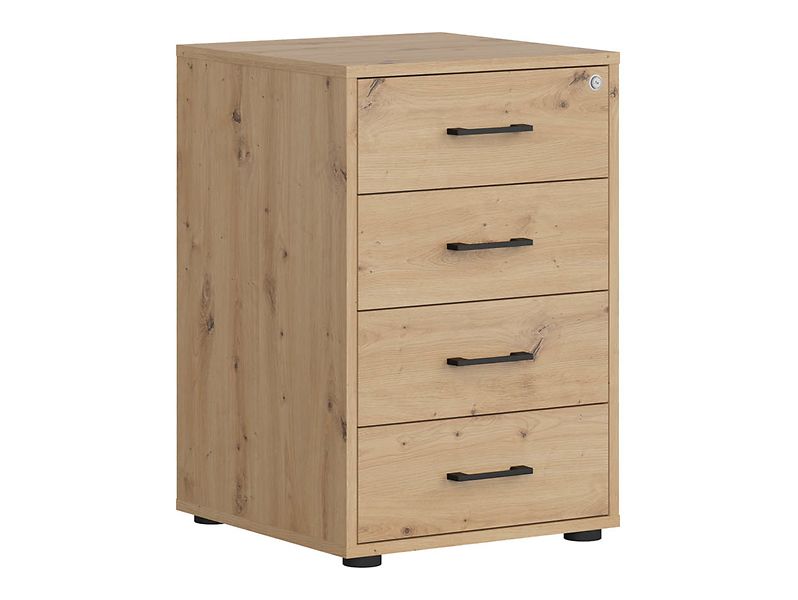 Kontenerek Space Office 50 cm z 4 szufladami dąb artisan