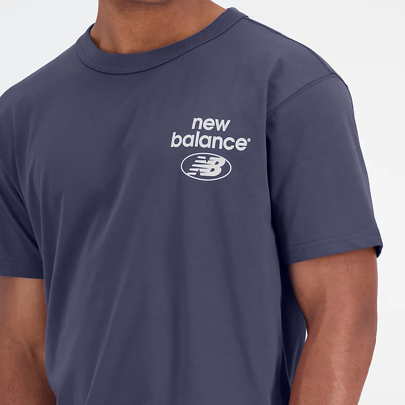 Męska koszulka z krótkim rękawem Essentials Reimagined Cotton Jersey - ECLIPSE