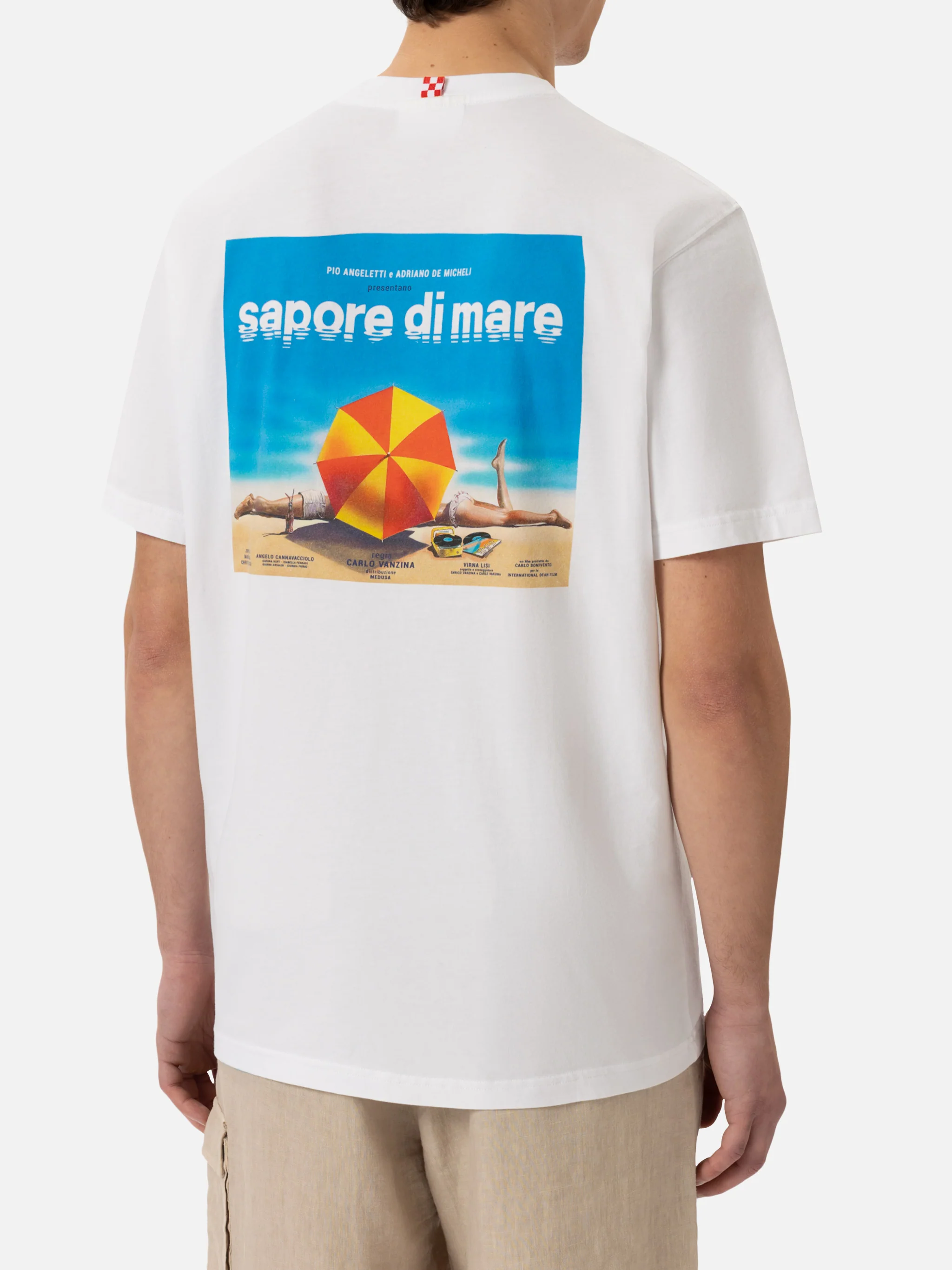 T-shirt Man in cotone con stampa logo film 