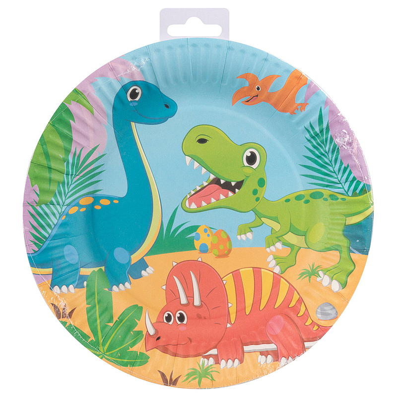 Giform Tallerken 8 stk. Dinosaur