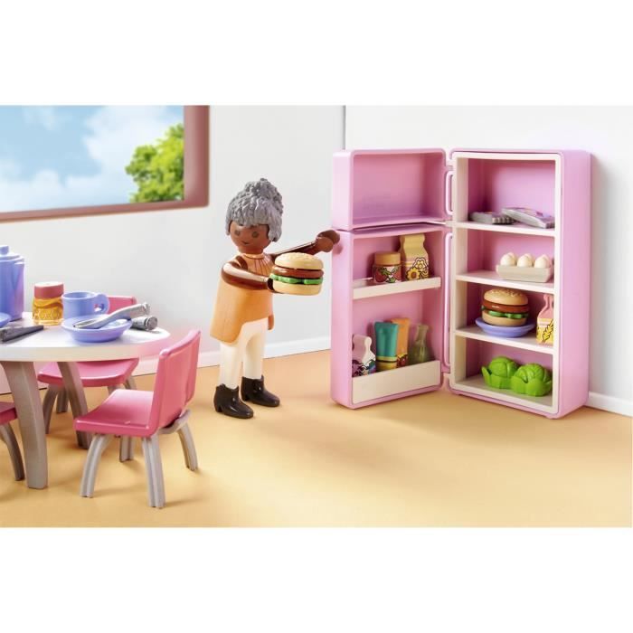 PLAYMOBIL 71608 Küche mit Kochinsel, Mein Leben, Architektenhaus, 105 Teile, ab 4 Jahren