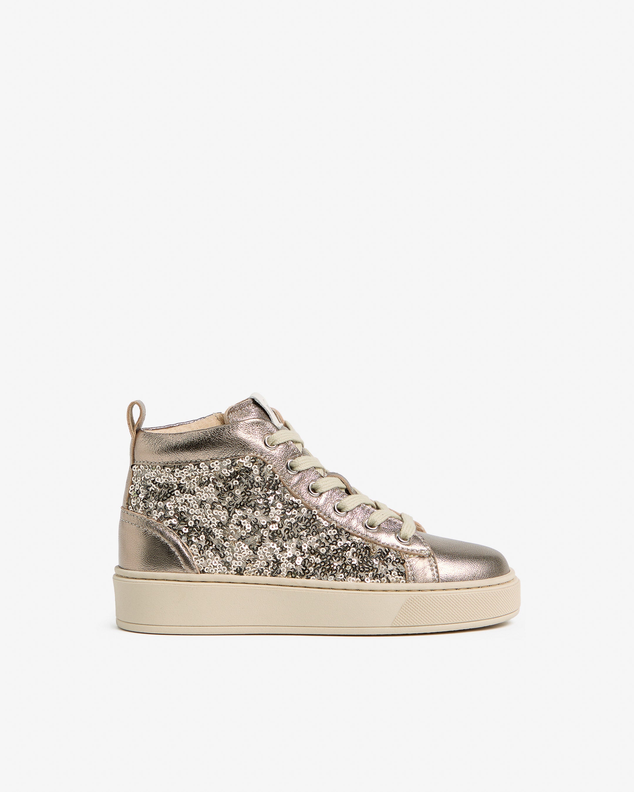  Sneaker aus Leder und Stoff für Teenager-Mädchen