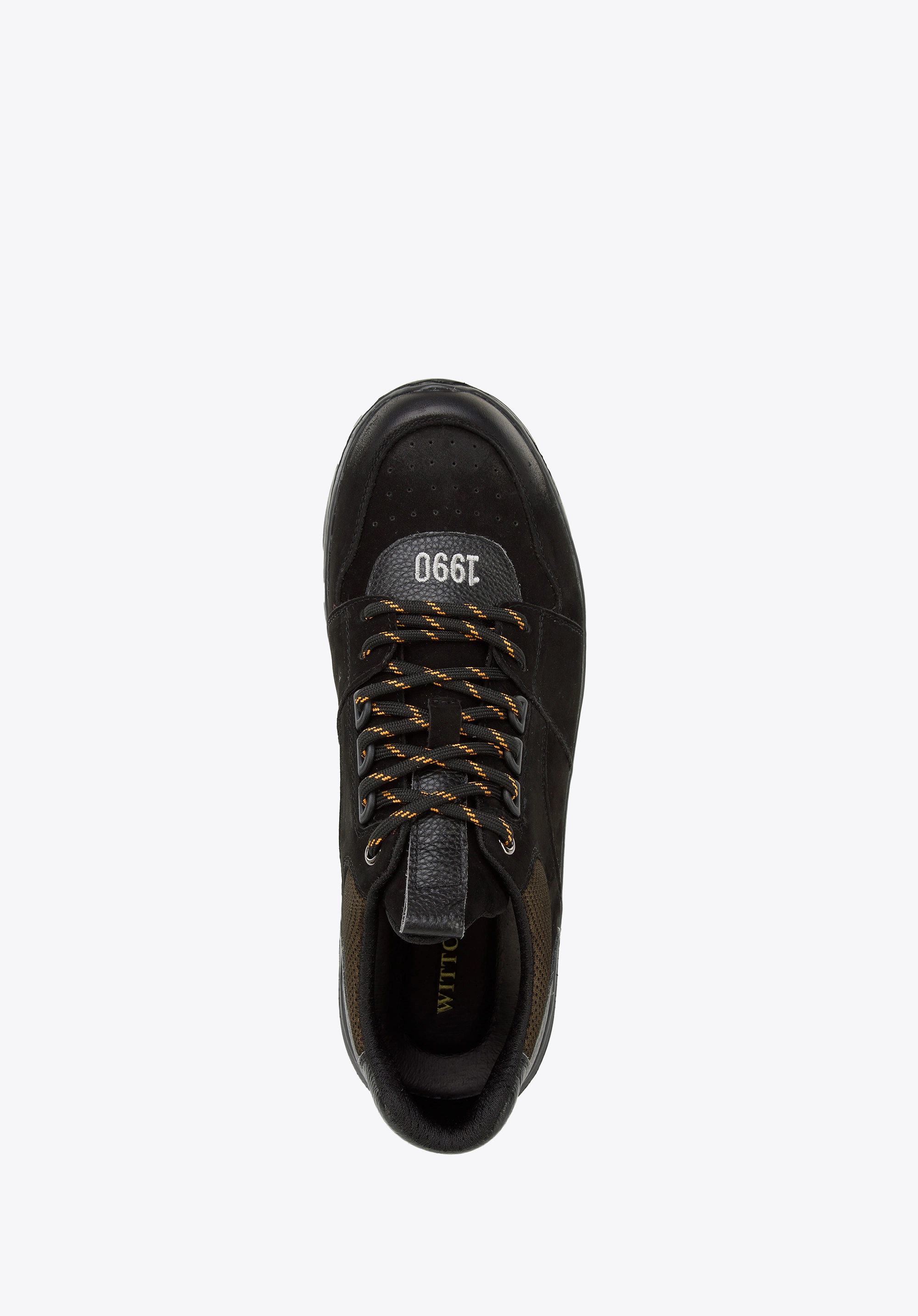 Męskie sneakersy na lekkiej podeszwie czarne