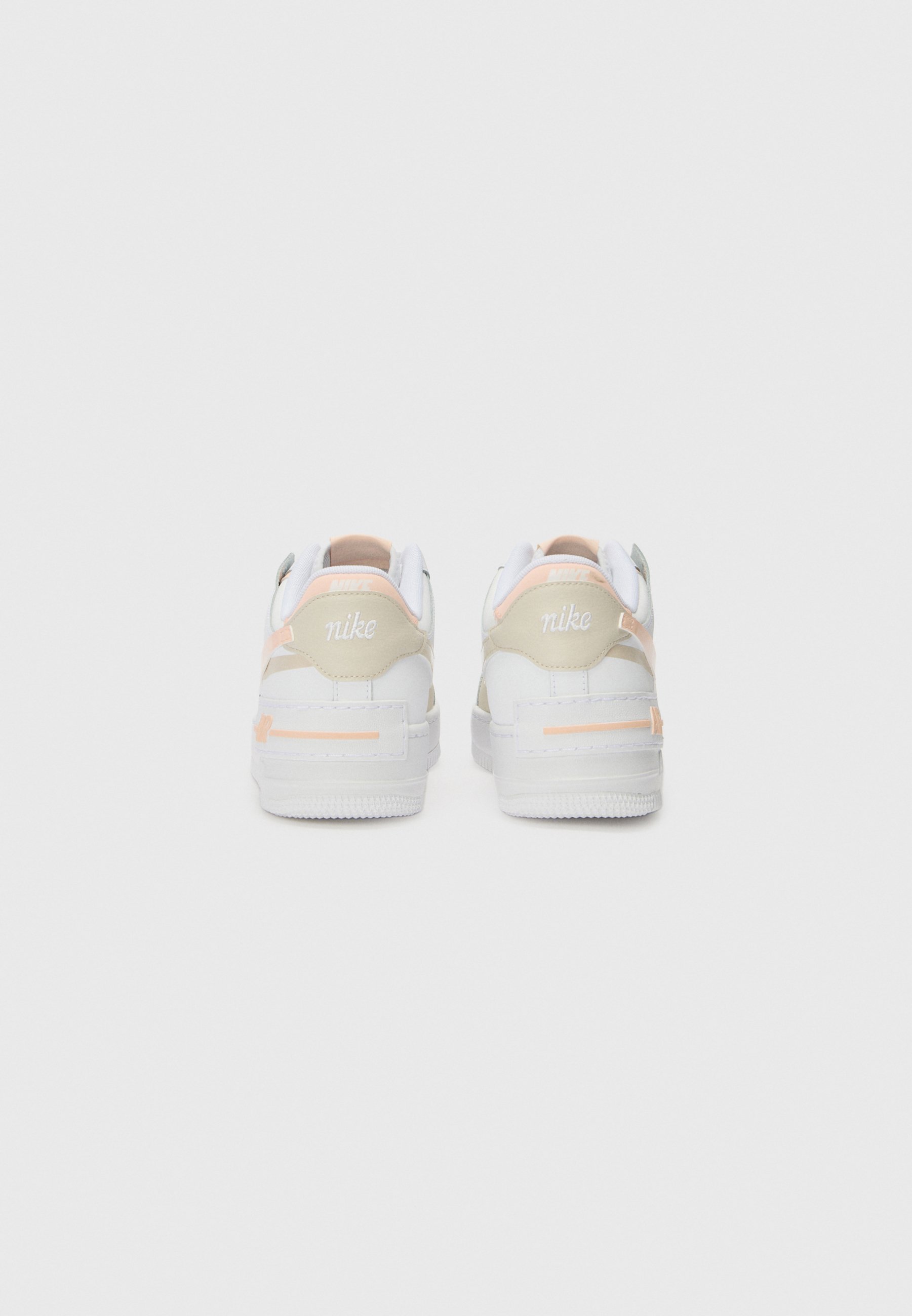 Nike Sportswear AF1 SHADOW - Buty sportowe - biały/przecierany koral/jasny brąz orewood
