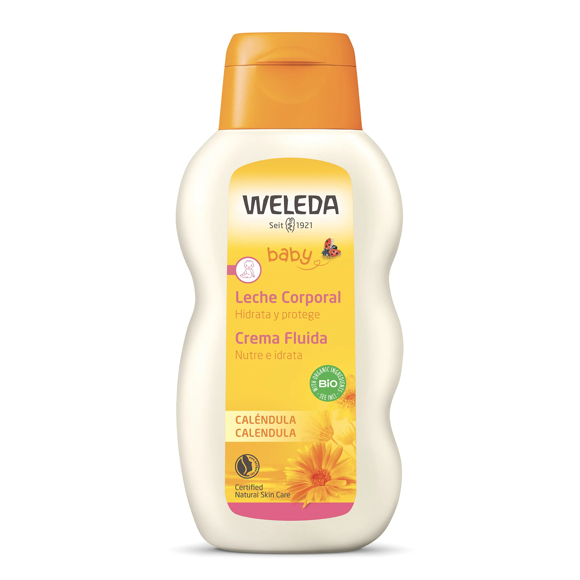 Mamma & Bambino Baby - Crema Fluida CALENDULA - Prodotti per Bambini, Trattamento Bebè, Fluido Corpo