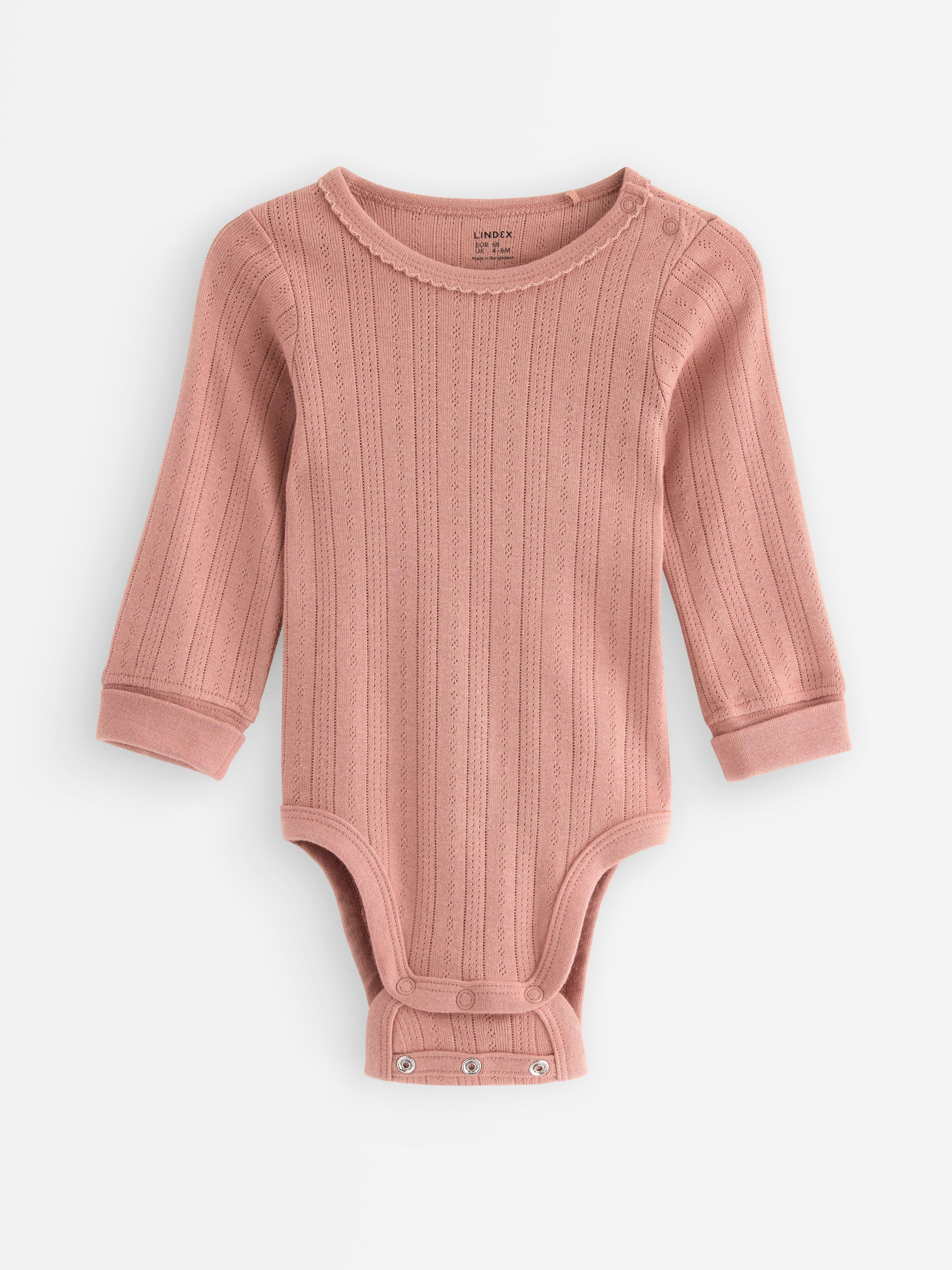 Body i pointelle Dusty Pink