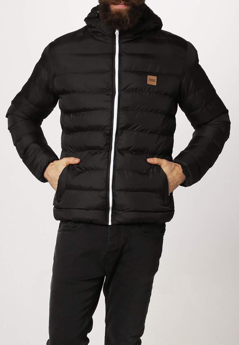 Jaqueta acolchoada básica Urban Classics - Jaqueta de inverno - preto/branco/preto