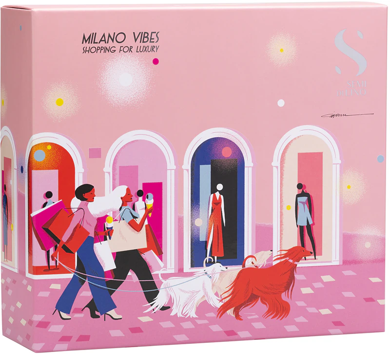 Alfaparf Milano Semi di Lino Moisture Holiday Kit, um conjunto de presente com hidratação intensiva.