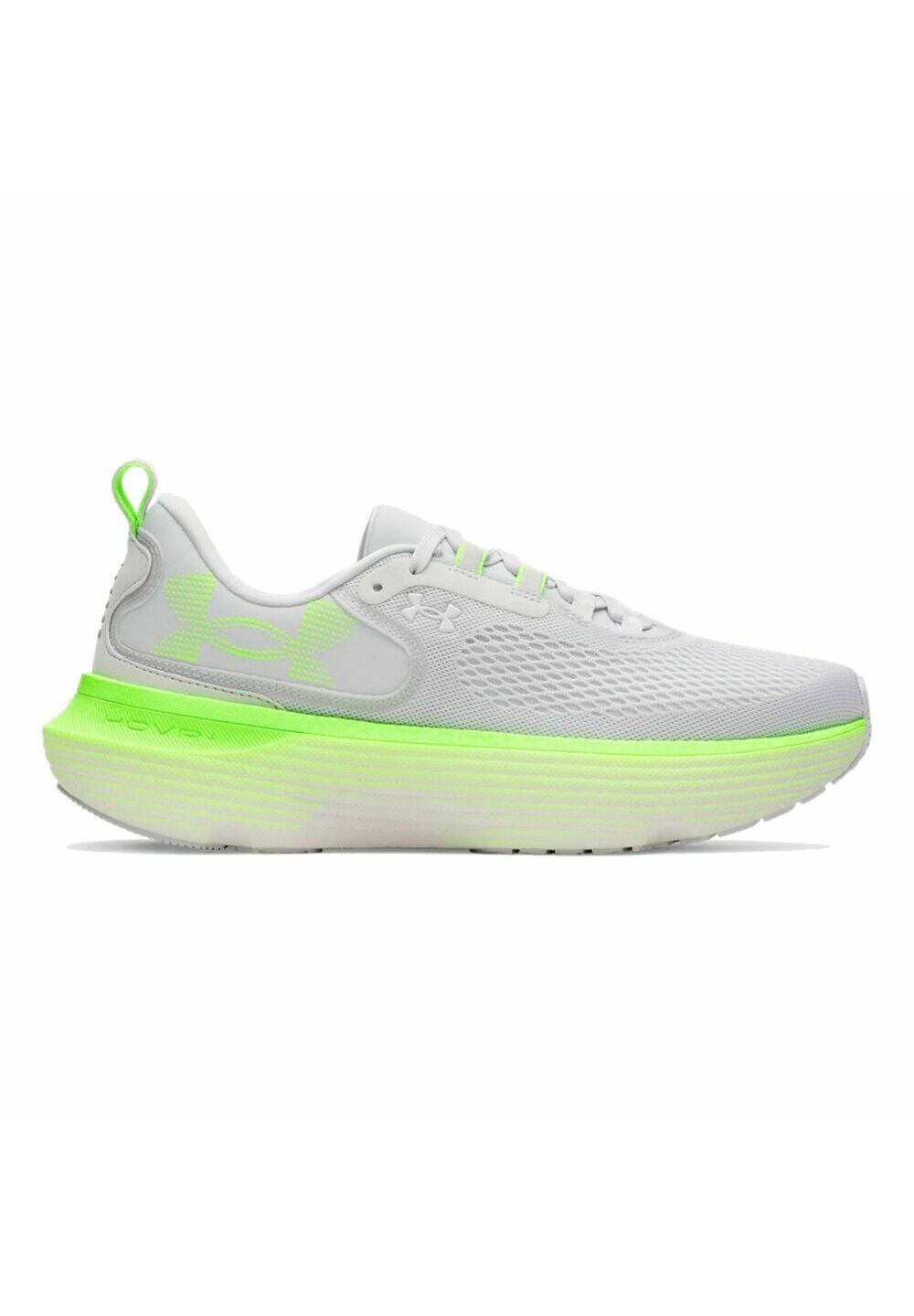 Under Armour INFINITE ELITE 2 - Chaussures de running sur route - gris lointain, vert hyper, blanc
