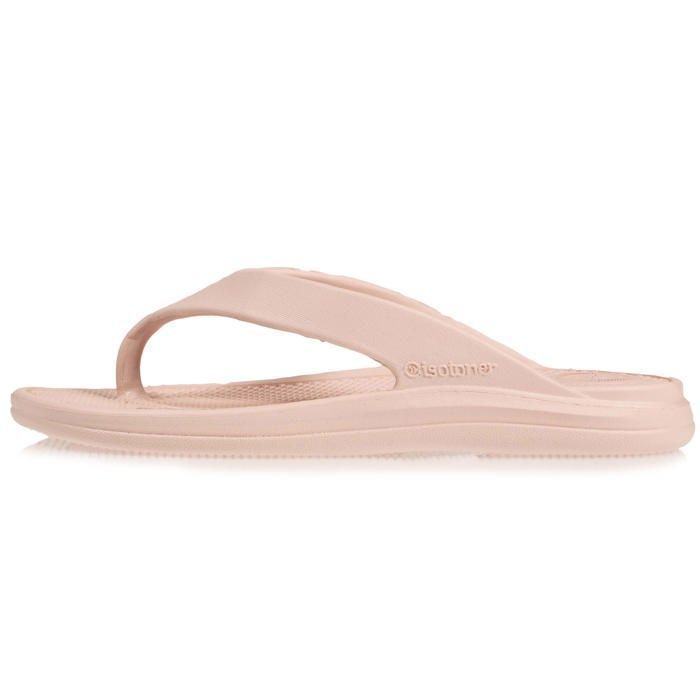 Chanclas Isotoner para mujer, ultracómodas y ligeras, color nude.
