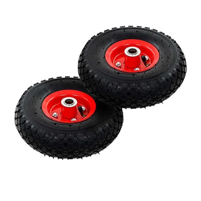 Ruedas para carretilla de mano vidaXL, 2 unidades, de goma 3.00-4 (245x82)