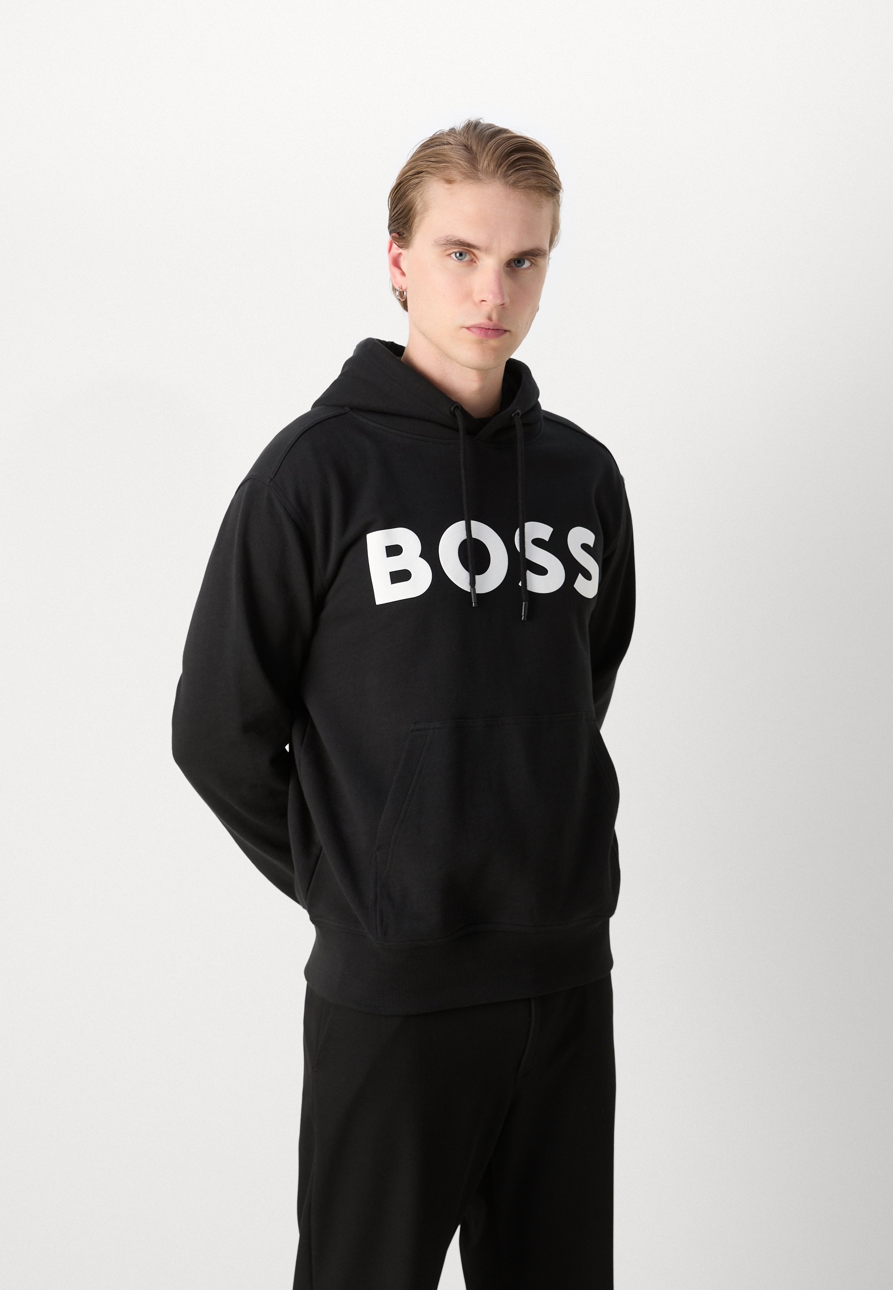 BOSS WEBASIC HOOD - Sweatshirt - zwart
