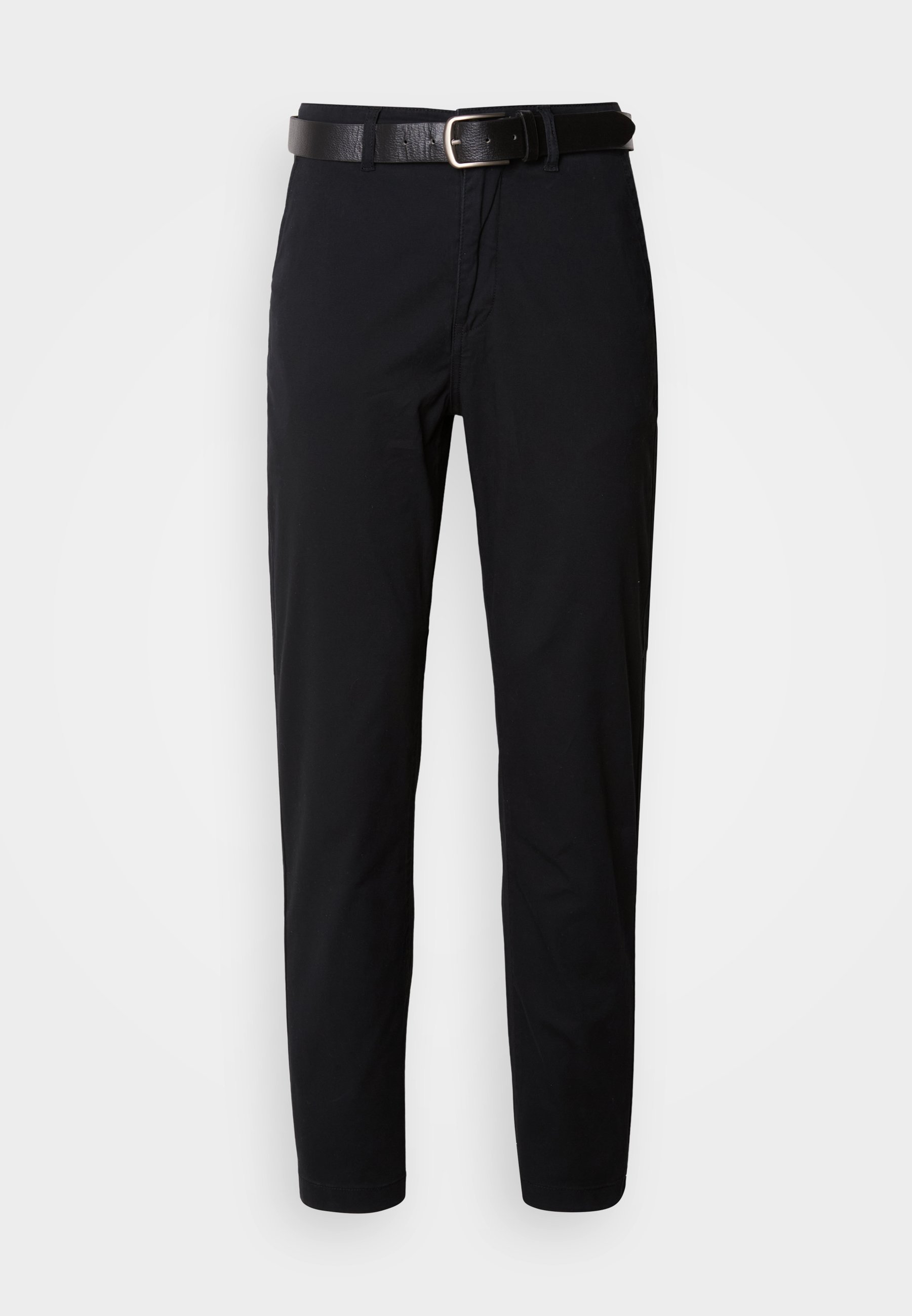 Pantaloni chino Lindbergh SUPERFLEX CON CINTURA - neri
