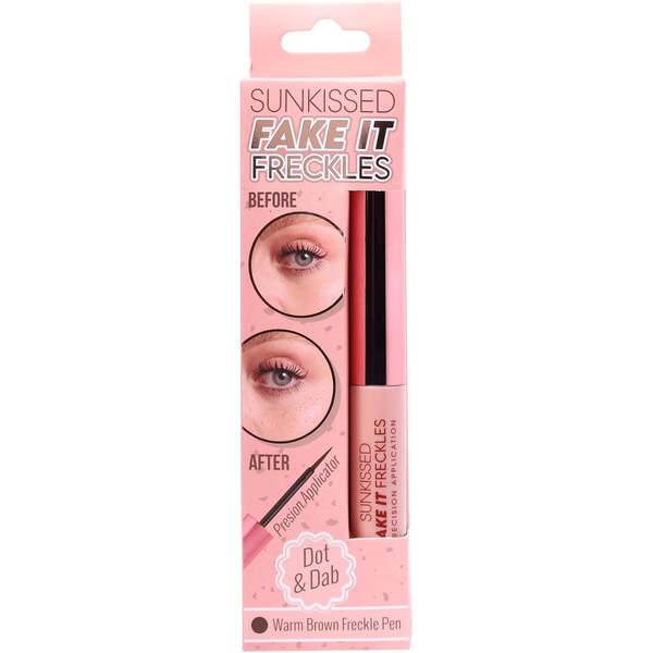Pero na pihy Sunkissed Dot & Dab Fake It Freckles v teple hnědé barvě