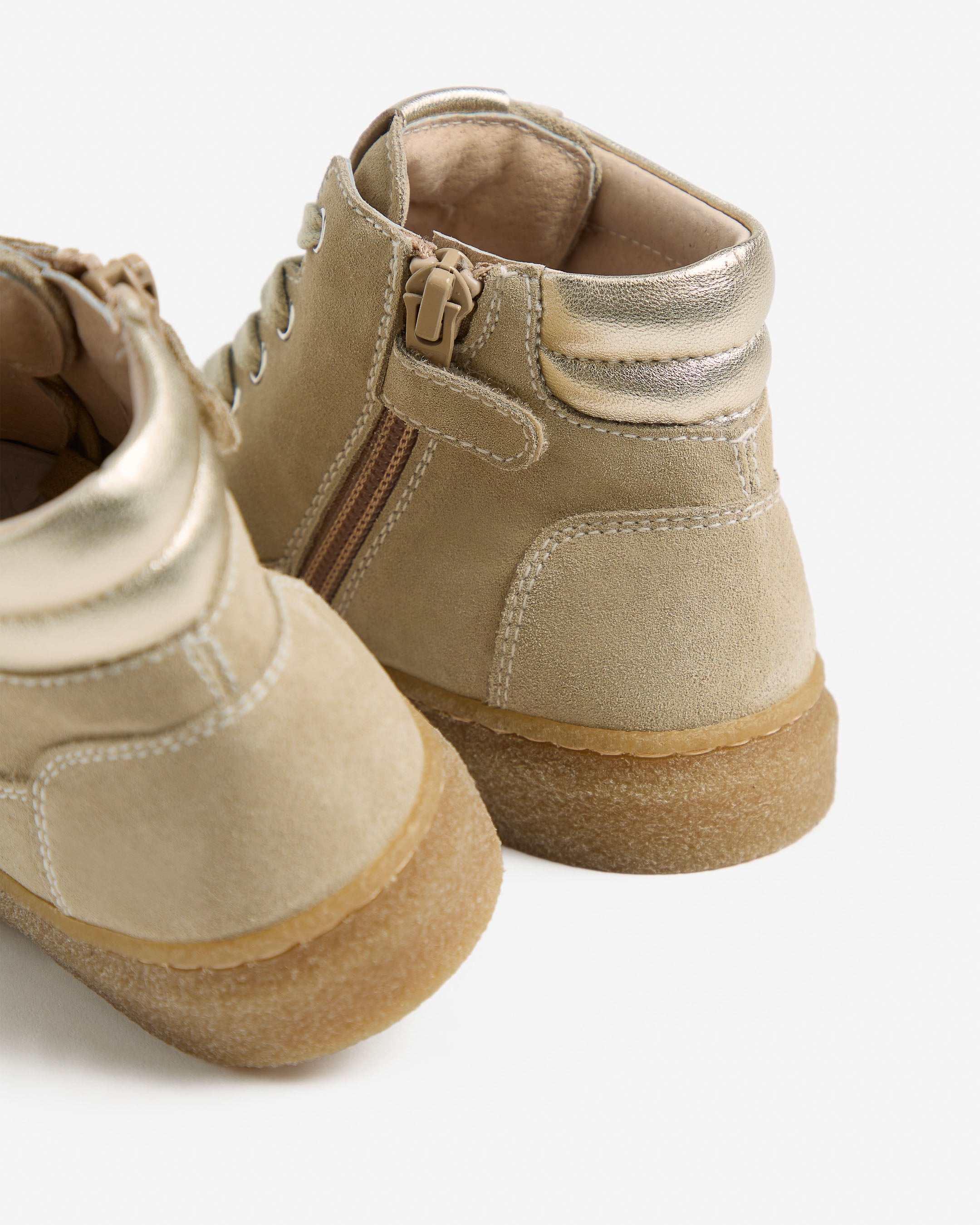  Junior-Ankle-Boots aus Wildleder und Leder für Mädchen
