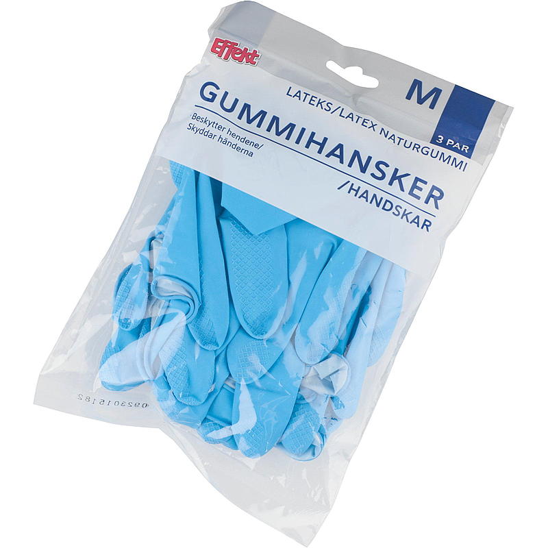 Effekt gummihandskar 3 par M Effekt