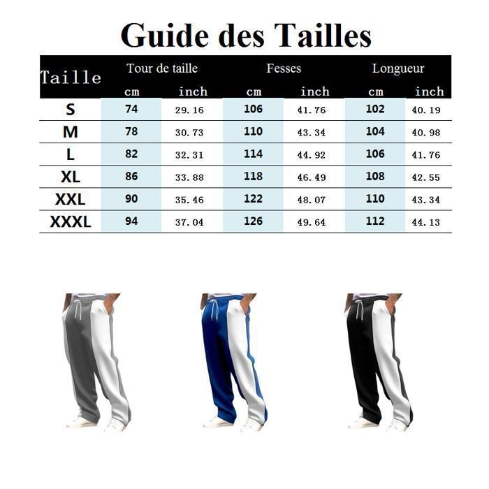 Pantalon de jogging Homme Grande Taille Pantalons de Sport Homme Respirant Casual pour Running et Fitness avec Poches - Gris