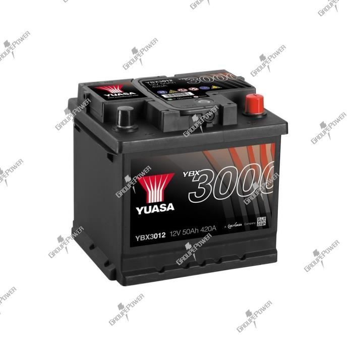 Batterie auto, voiture YBX3012 12V 50Ah 420A Yuasa SMF Battery