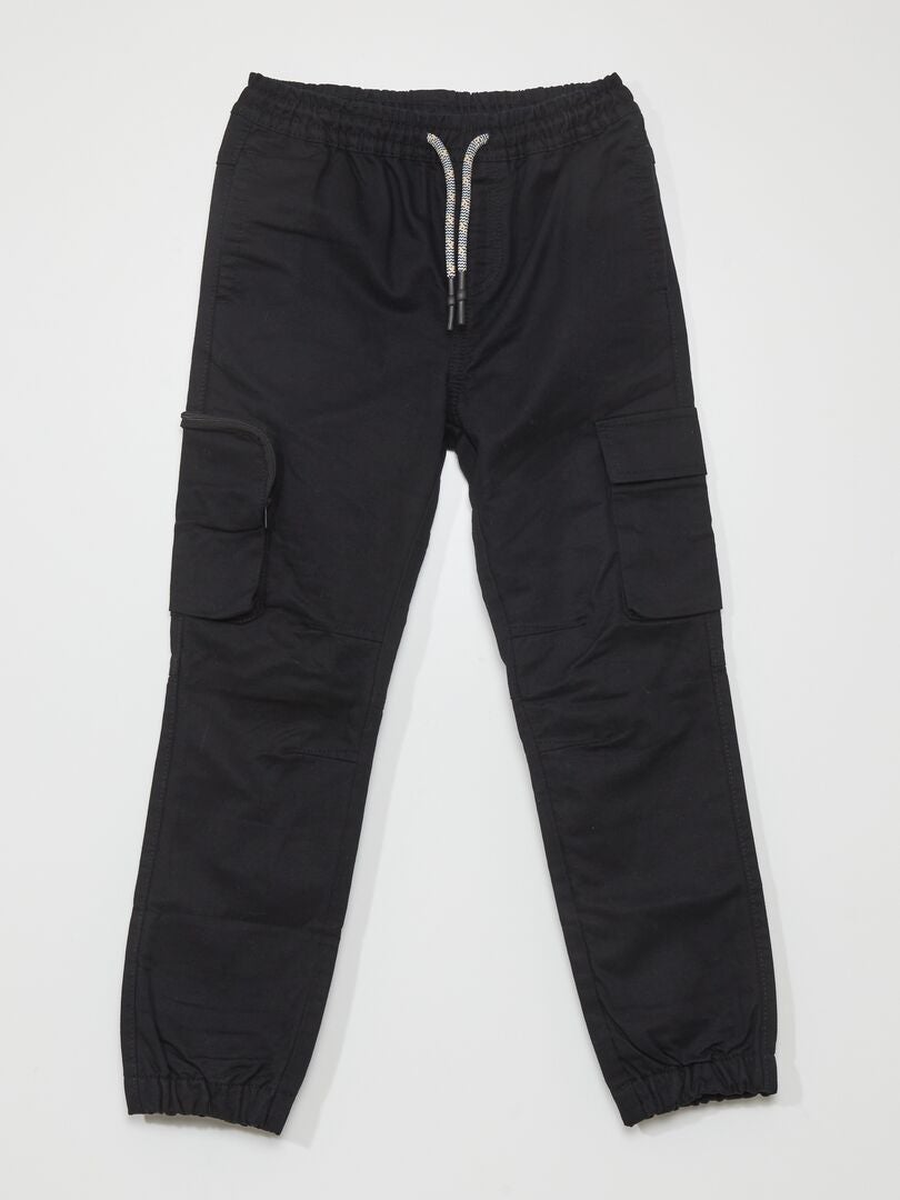 Pantalones con bolsillos laterales - negros
