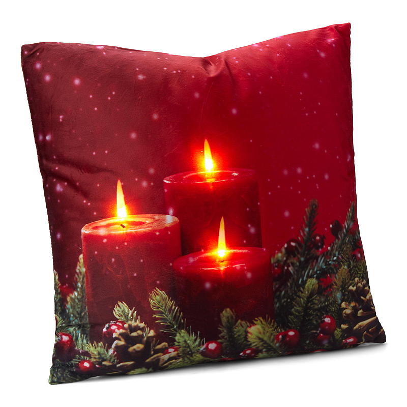 Kotityyny 45x45 cm LED-valolla, luonnonkuvioitu kuvio