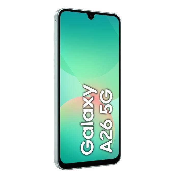 Smartphone SAMSUNG Galaxy A26 5G de 128 GB, color verde agua