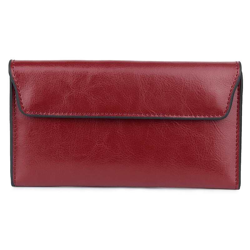 Portafoglio da donna in vera pelle di grande capacità, pochette ultra sottile, alla moda, semplice, multifunzionale, borse da donna, porta carte da donna.