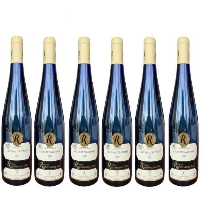 Pinot gris grande cuvée - Alsace Blanc 2021 doux 13% - Gilbert RUHLMANN - 6 x 75cl.