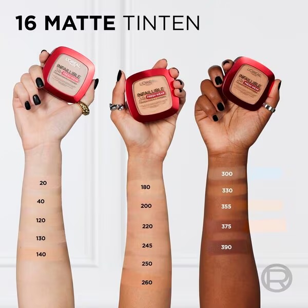 L'Oréal Paris Infaillible 32H Fresh Wear 330 Hazelnut пудер у праху 9 g