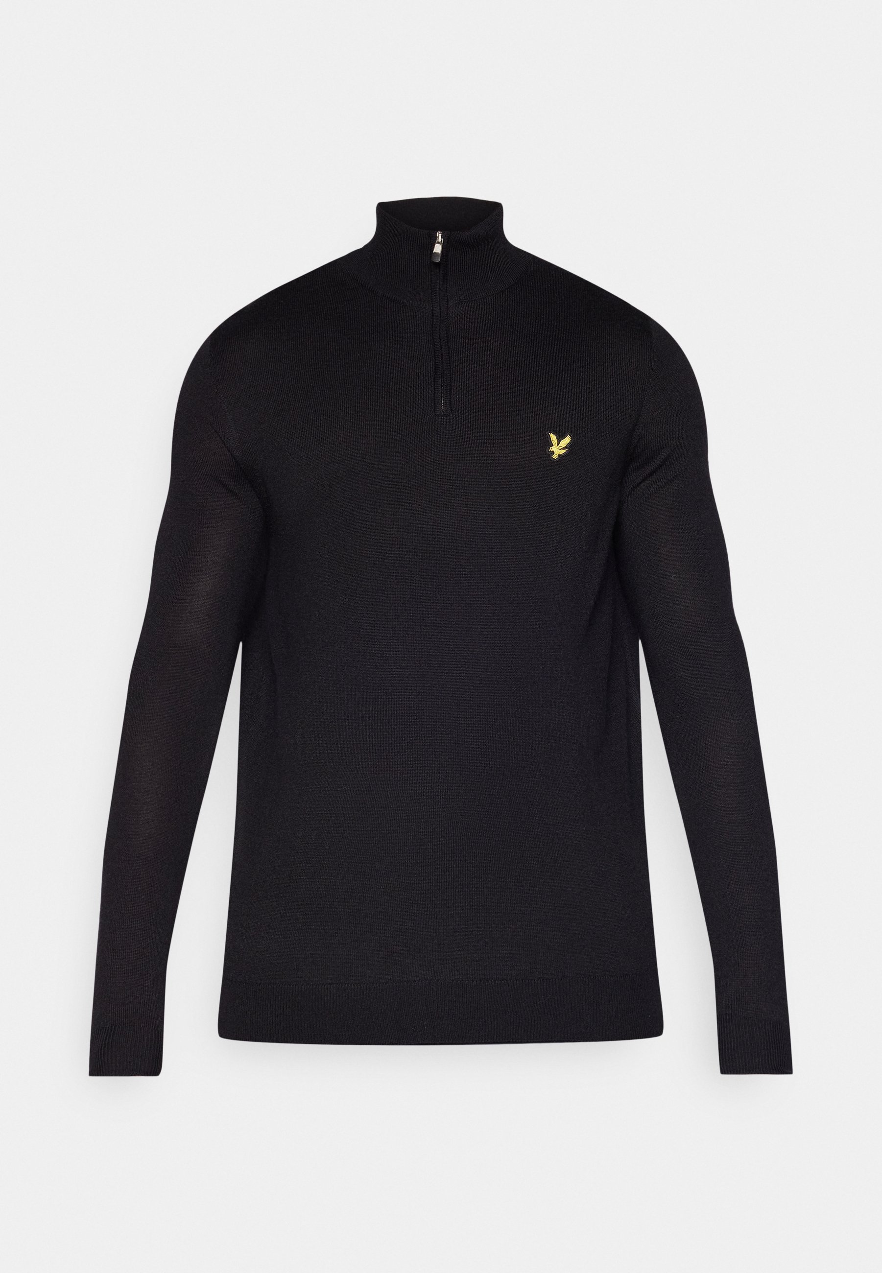 Lyle & Scott QUARTER ZIP - Trui - zwart