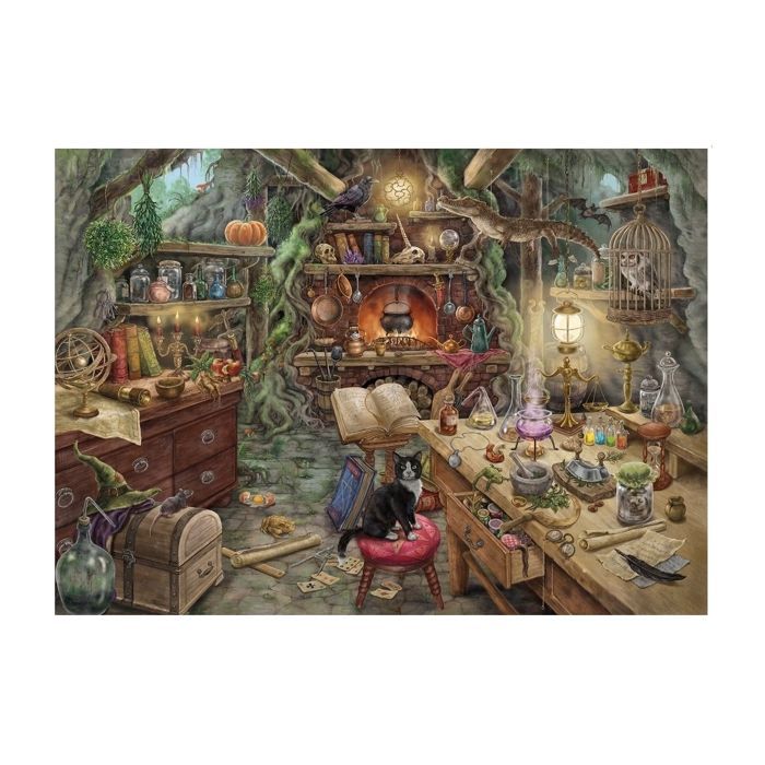 Rompecabezas espacial Ravensburger de 759 piezas - La cocina de la bruja - Niño - Escena de la vida - Marrón