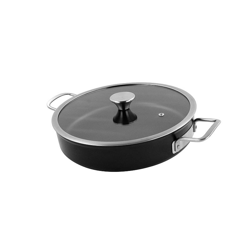 Cuisine Chef stekpanna ø 28 cm låg med glaslock Chef