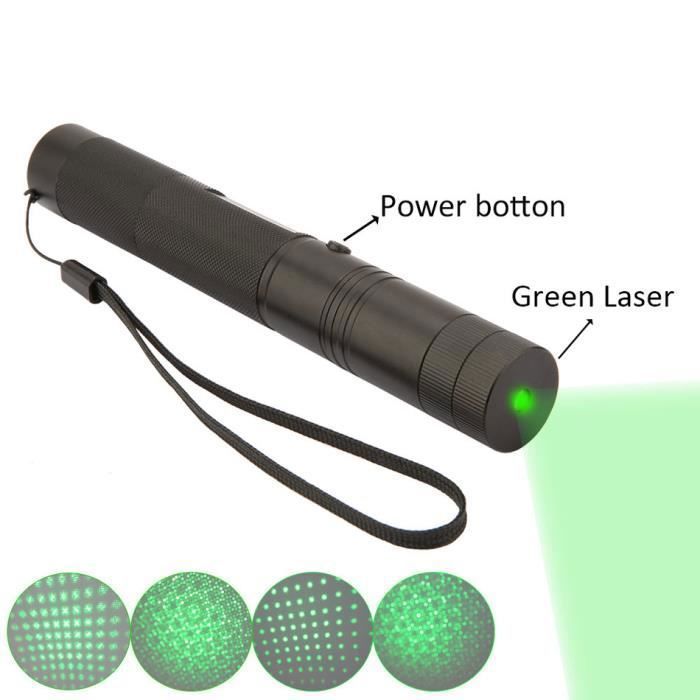 Pointeur Laser - Vert - 303 - 5 mW - 4000 mAH - Rechargeable avec Chargeur
