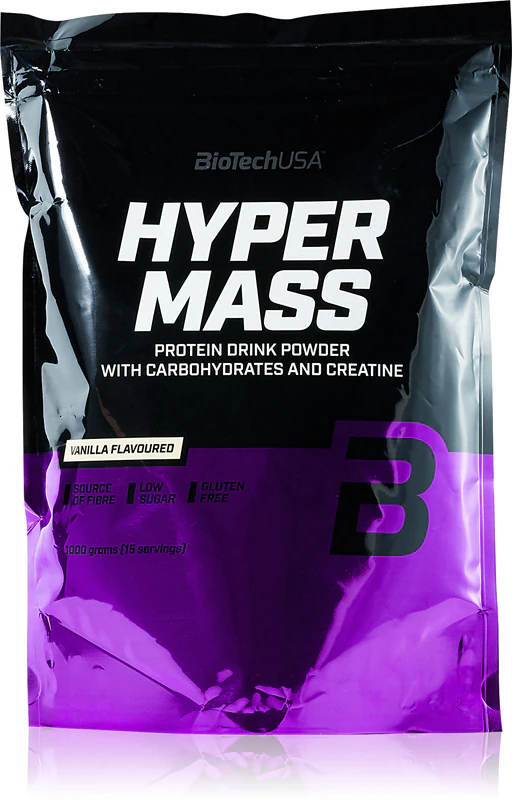 Suplemento alimentar de proteína de soro de leite Hyper Mass da BioTechUSA