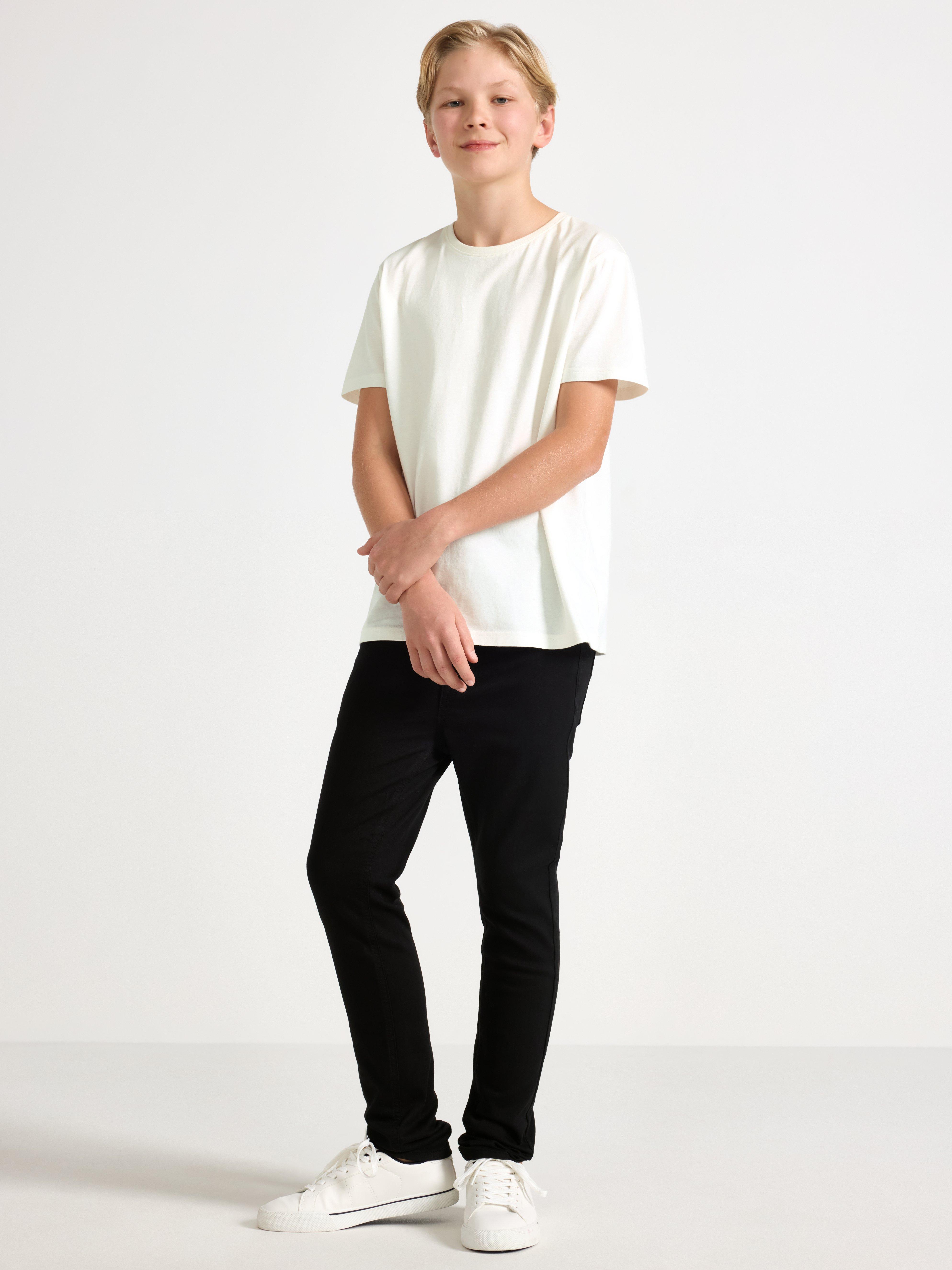 SAM Super stretch slim fit jeans med normal midje, svart