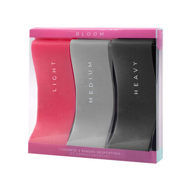 Bloom Beauty -joustavat urheilurannekesetti (3 kpl)