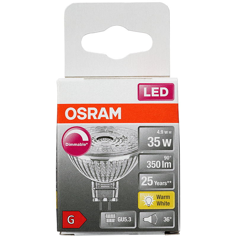 Osram Spotlight LED 350 lm Gu5.3 dimbar Osram