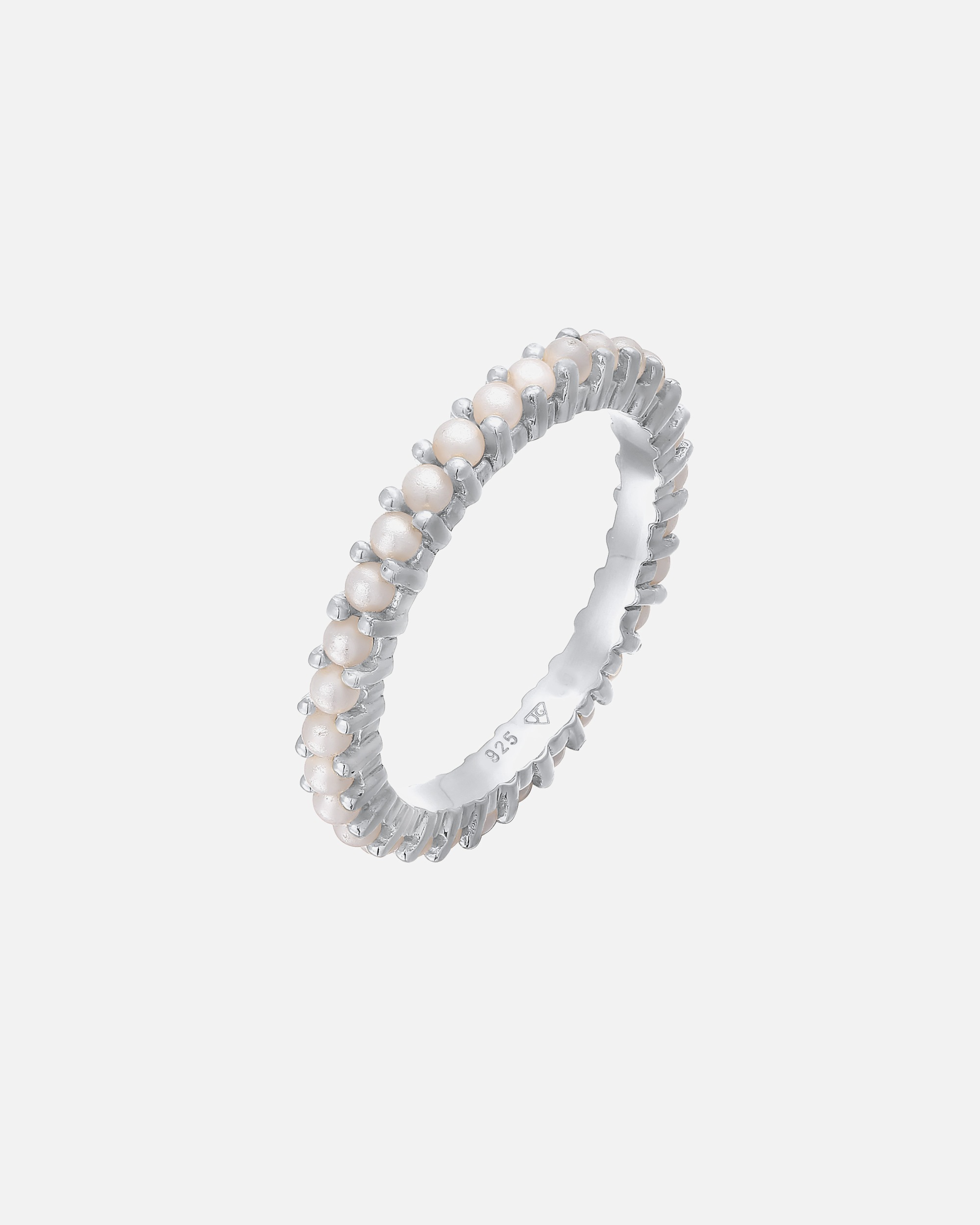 Elli Femmes Bande Memoire perles de verre en Argent Sterling 925