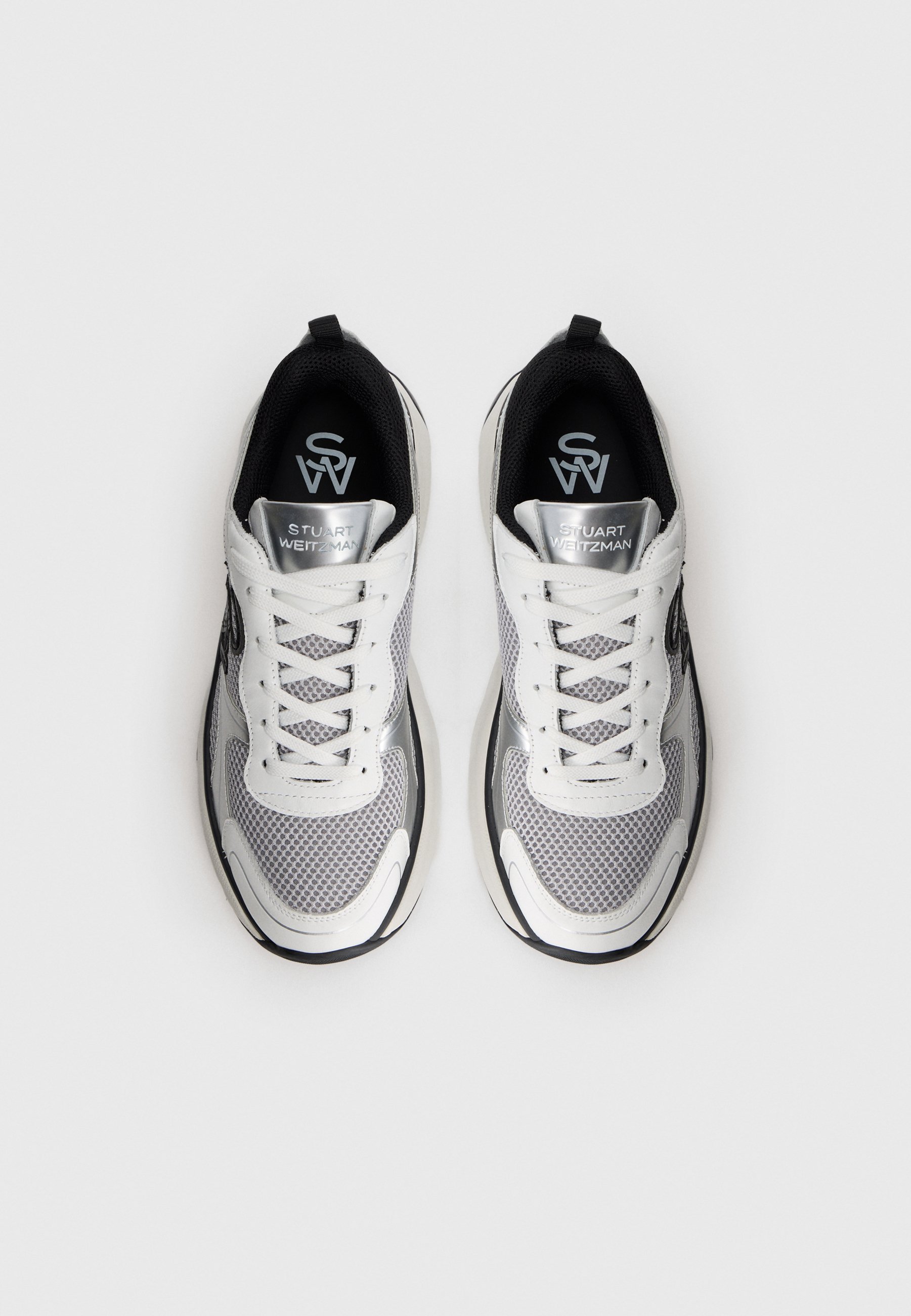 Stuart Weitzman sneakers - wit/zilverkleurig