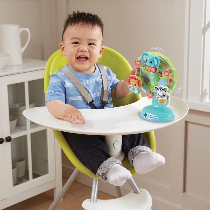 VTECH BABY - La Grande Roue des Baby Loulous - Roue musicale avec ventouse anti-chute - Vert/Multicolore