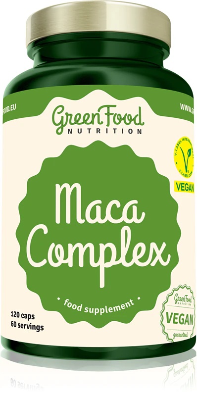 „GreenFood Nutrition Maca Complex“ maisto papildas, žolelių kapsulės