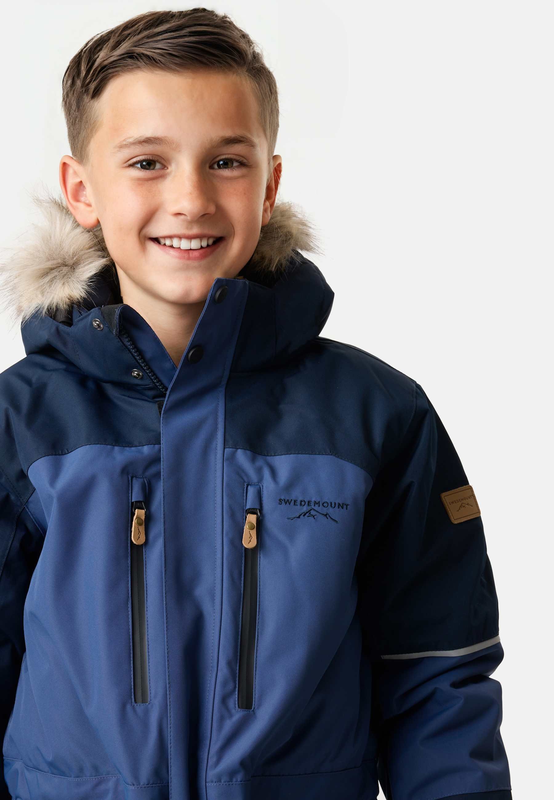 Swedemount HAFJELL ZIMNÝ OVERAL JR - Zimný overal - námornícka modrá