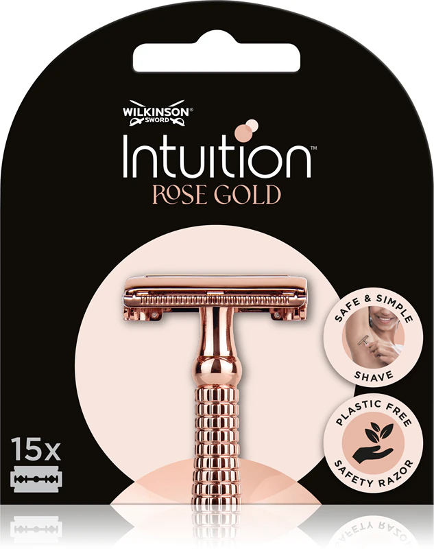 Wilkinson Sword Intuition Roségouden lemmeten Reservelemmeten