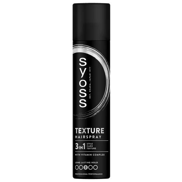 „Syoss Hold 3 Texture“ plaukų lakas, 300 ml