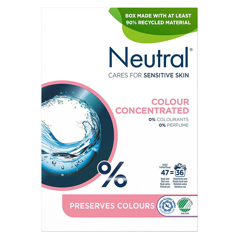 Neutral vaskepulver 1,88 kg Neutral farve