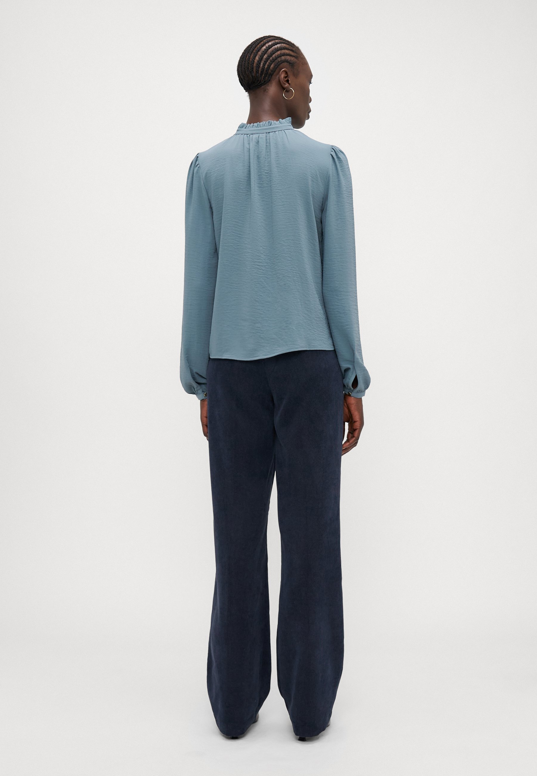 Vero Moda Tall VMANI FRILL - Blouse - stormachtig weer
