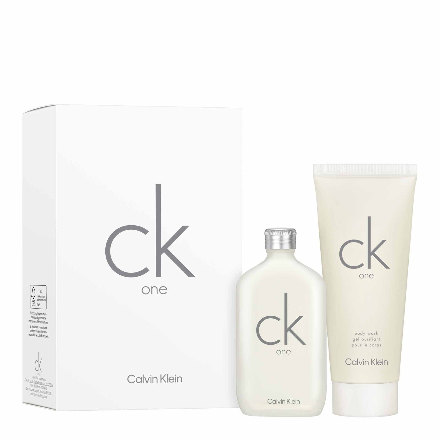 CALVIN KLEIN kvepalų rinkinys ck one EDT + dušo želė - 1 vnt.