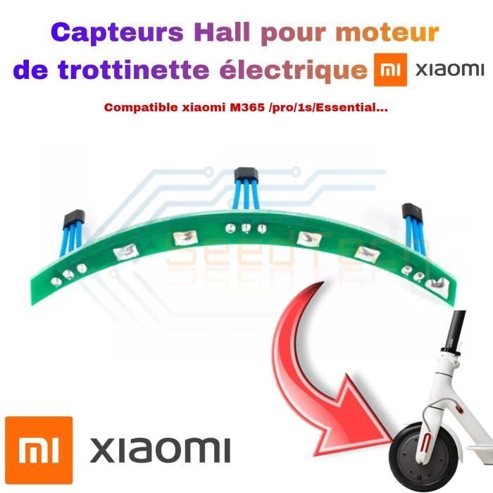 Sensori Hall compatibili solo con i motori per monopattini elettrici Xiaomi. Circuito stampato con motore Xiaomi arrotondato.