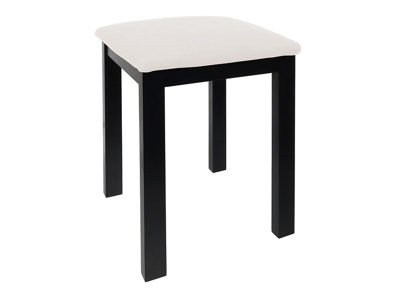 Taboret tapicerowany Mardaryn beżowy/czarny