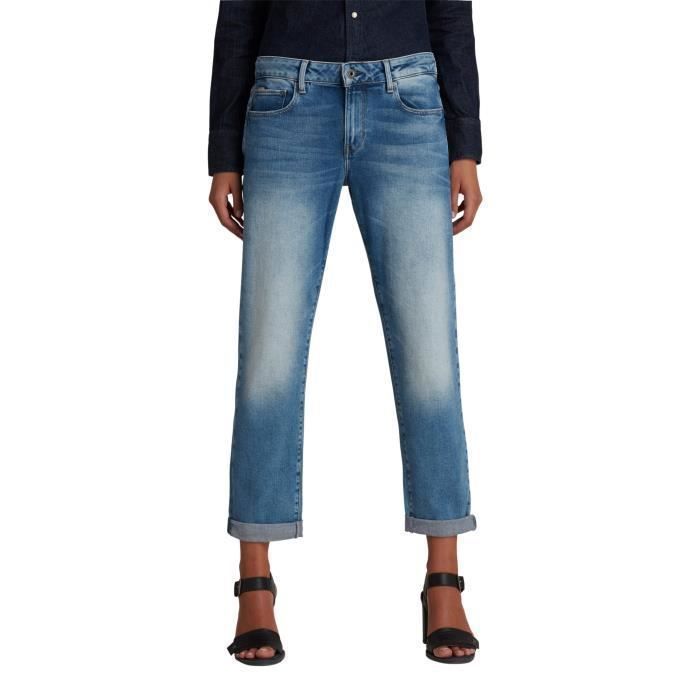 G-Star Jean femme Kate Boyfriend - light indigo aged, taille basse, coupe relaxed
